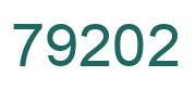 Number 79202 green image