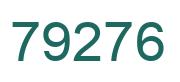 Número 79276 imagen verde