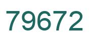 Número 79672 imagen verde
