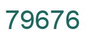 Número 79676 imagen verde