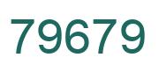Número 79679 imagen verde