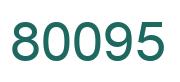 Número 80095 imagen verde