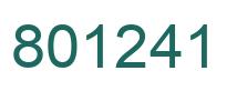 Número 801241 imagen verde