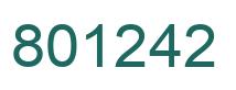 Número 801242 imagen verde