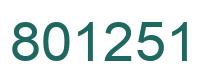 Número 801251 imagen verde