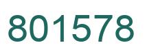Number 801578 green image