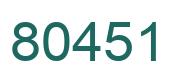 Número 80451 imagen verde