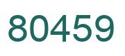 Number 80459 green image