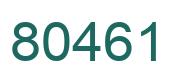 Número 80461 imagen verde