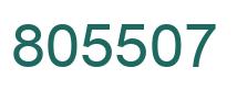 Number 805507 green image