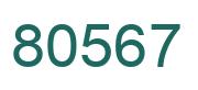 Number 80567 green image