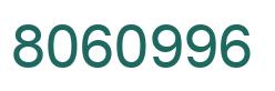 Number 8060996 green image