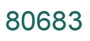 Number 80683 green image