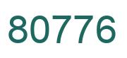 Número 80776 imagen verde