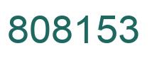 Número 808153 imagen verde