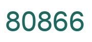 Number 80866 green image