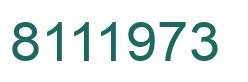 Número 8111973 imagen verde