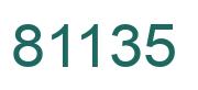 Número 81135 imagen verde