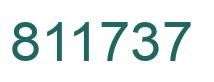 Number 811737 green image