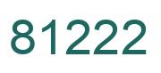 Number 81222 green image