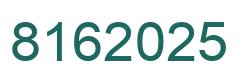 Número 8162025 imagen verde
