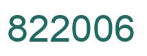Number 822006 green image