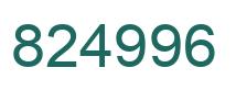 Number 824996 green image