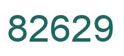 Number 82629 green image