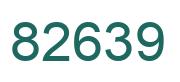 Number 82639 green image