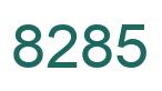 Number 8285 green image
