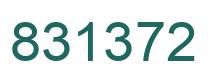 Number 831372 green image