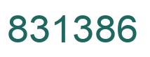 Number 831386 green image