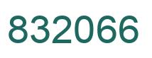 Number 832066 green image