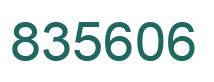 Number 835606 green image