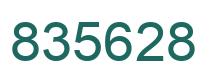 Number 835628 green image