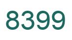 Number 8399 green image