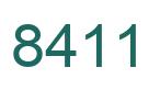 Number 8411 green image