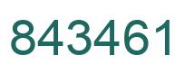 Number 843461 green image