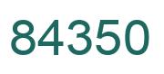 Número 84350 imagen verde