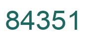Número 84351 imagen verde