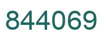 Number 844069 green image