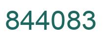 Number 844083 green image