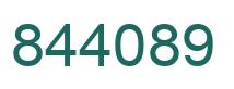 Number 844089 green image
