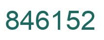 Número 846152 imagen verde