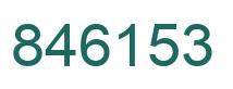 Número 846153 imagen verde