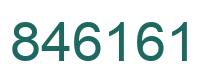 Número 846161 imagen verde
