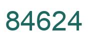 Number 84624 green image