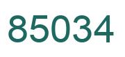 Number 85034 green image