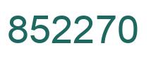 Número 852270 imagen verde