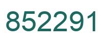 Number 852291 green image